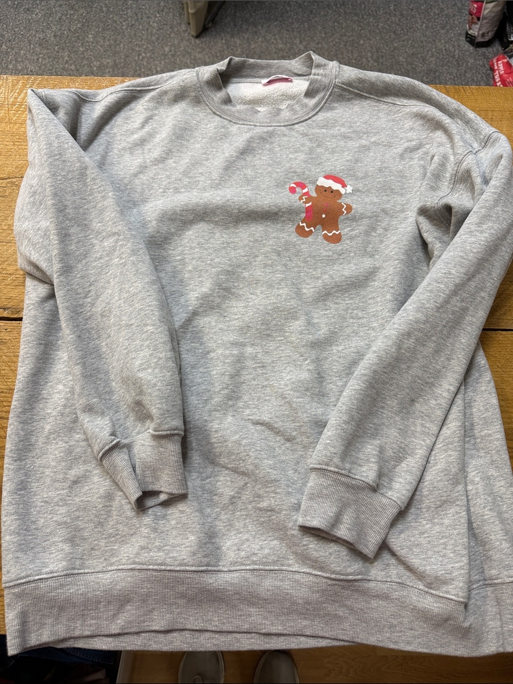 Pink Lily gingerbread sweatshirt